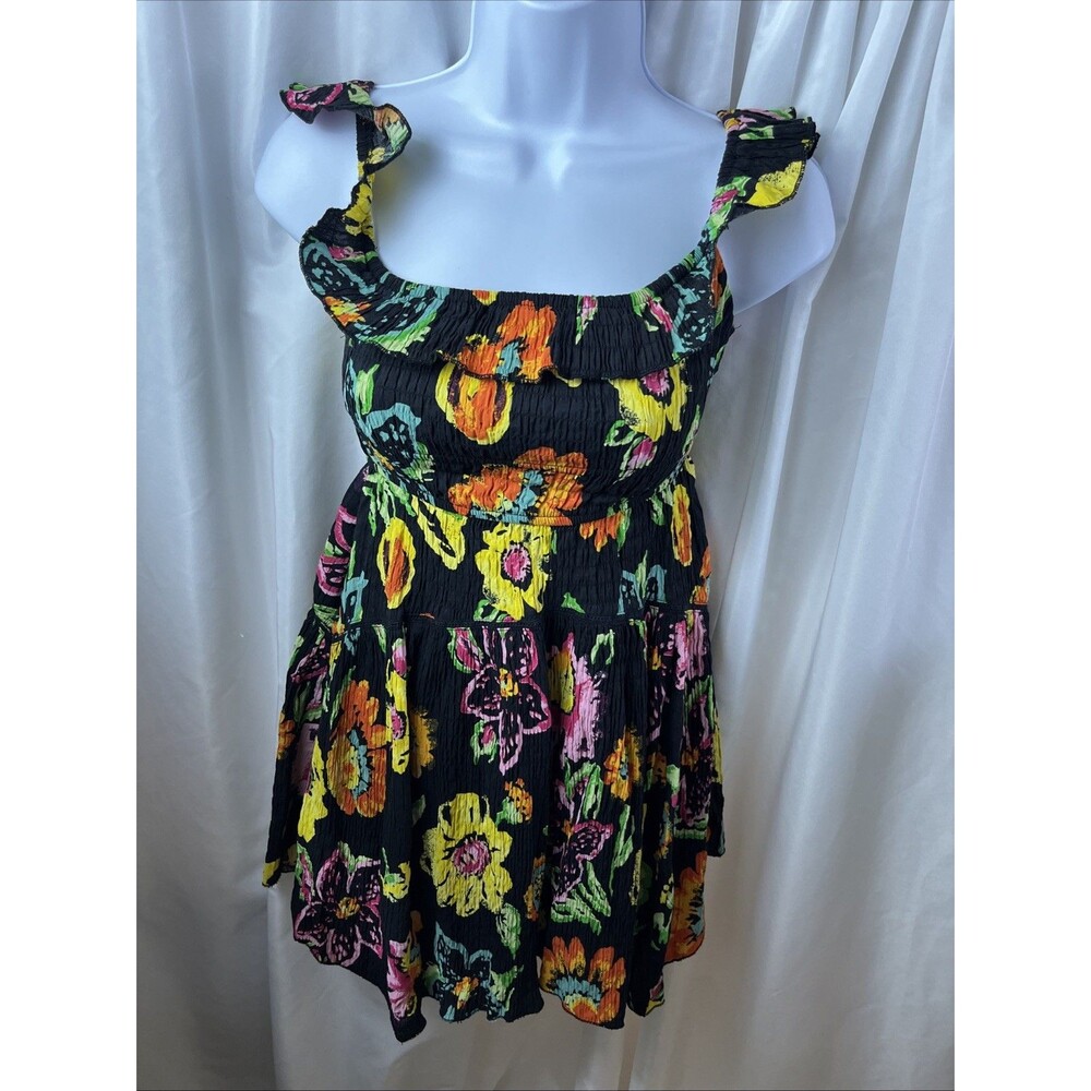 Urban Outfitters Women’s Aubrey Floral Off The Shoulder Mini Dress Size XS